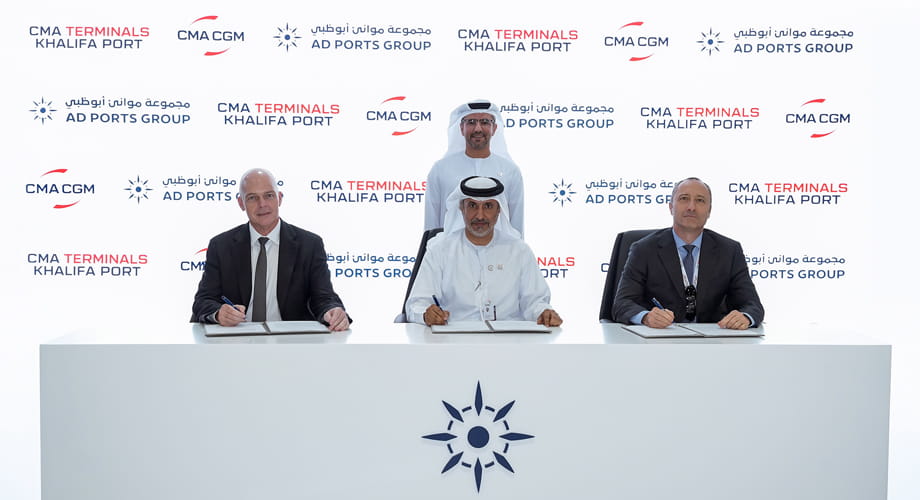 AD Ports Group, CMA Terminals Khalifa Port, and CMA CGM Group Sign MoU to Extend Inland Reach Across the UAE and Wider Region