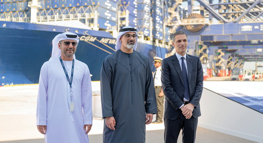 Khaled bin Mohamed bin Zayed Inaugurates CMA Terminals Khalifa Port