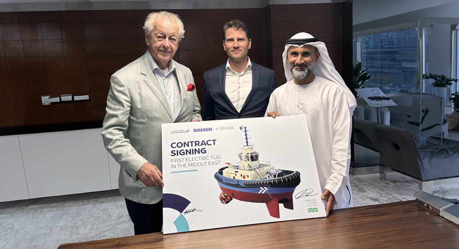 مجموعة سفين تختبر أول قاطرة كهربائية في الشرق الأوسط ضمن أسطول خدماتها البحرية