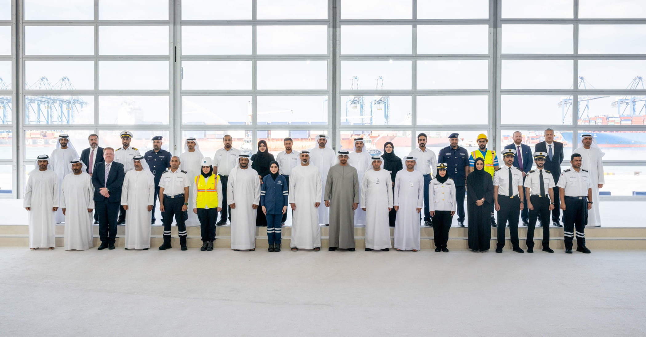 The UAE President inaugurates Khalifa Port expansion