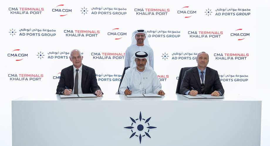 AD Ports Group, CMA Terminals Khalifa Port, and CMA CGM Group Sign MoU to Extend Inland Reach Across the UAE and Wider Region